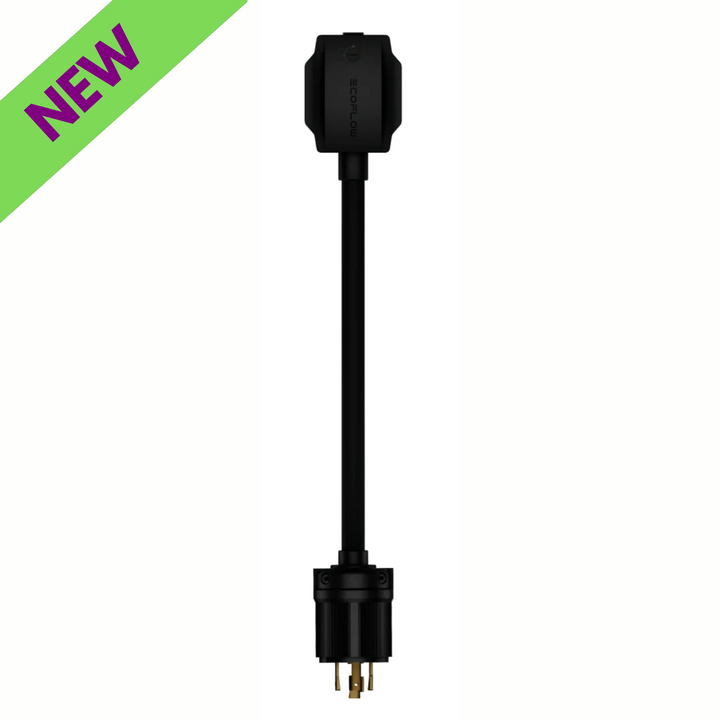EcoFlow AC Generator Charging Adapter Efficient Power Solution 1.6 ft Length