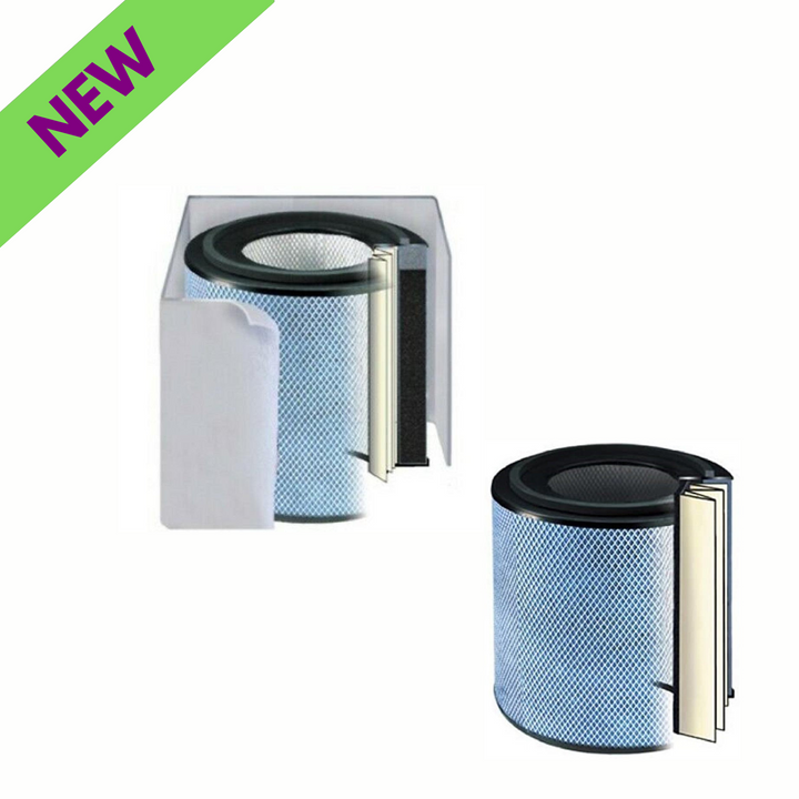 Austin Air Qty 1 Junior Filter HEPA + Qty 1 Junior Plus Filter Healthmate White