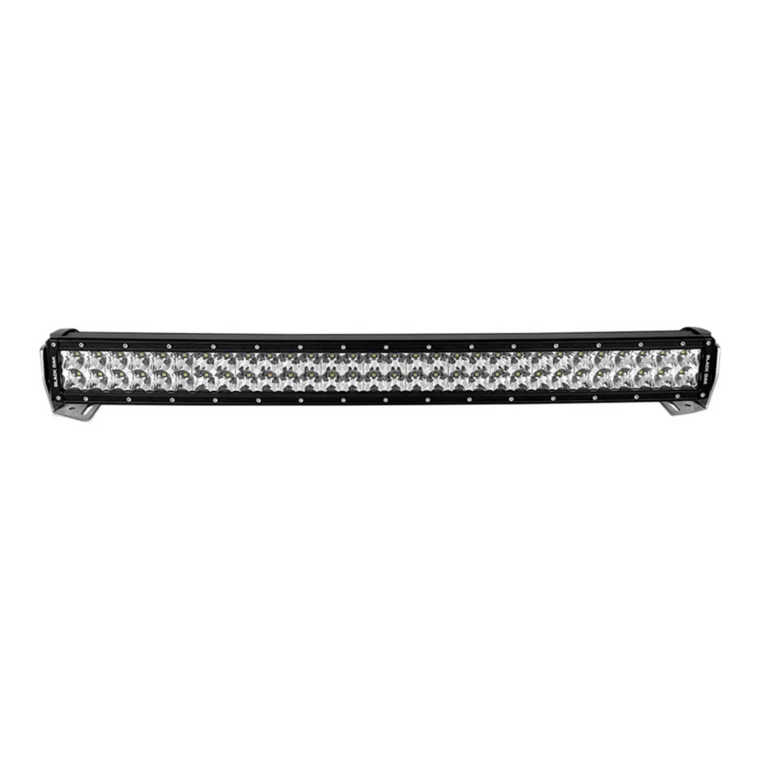 Black Oak 30" LED Light Bar Combo Optic Curved Double Row 5W Combo Black Housing