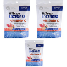 Load image into Gallery viewer, American Biotech Labs Silver Lozenges with Vitamin C 60 ppm SilverSol 3 PACK
