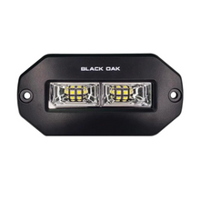 Load image into Gallery viewer, Black Oak LED 4 Inch Marine Flush Mount Spreader Light Black Housing
