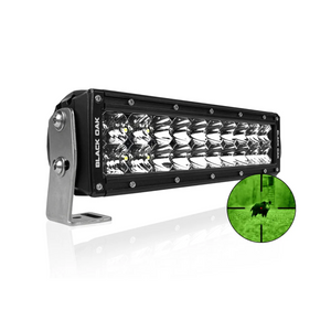 Black Oak LED 20" 850nm Infrared Double Row LED Light Bar Combo Optics Black