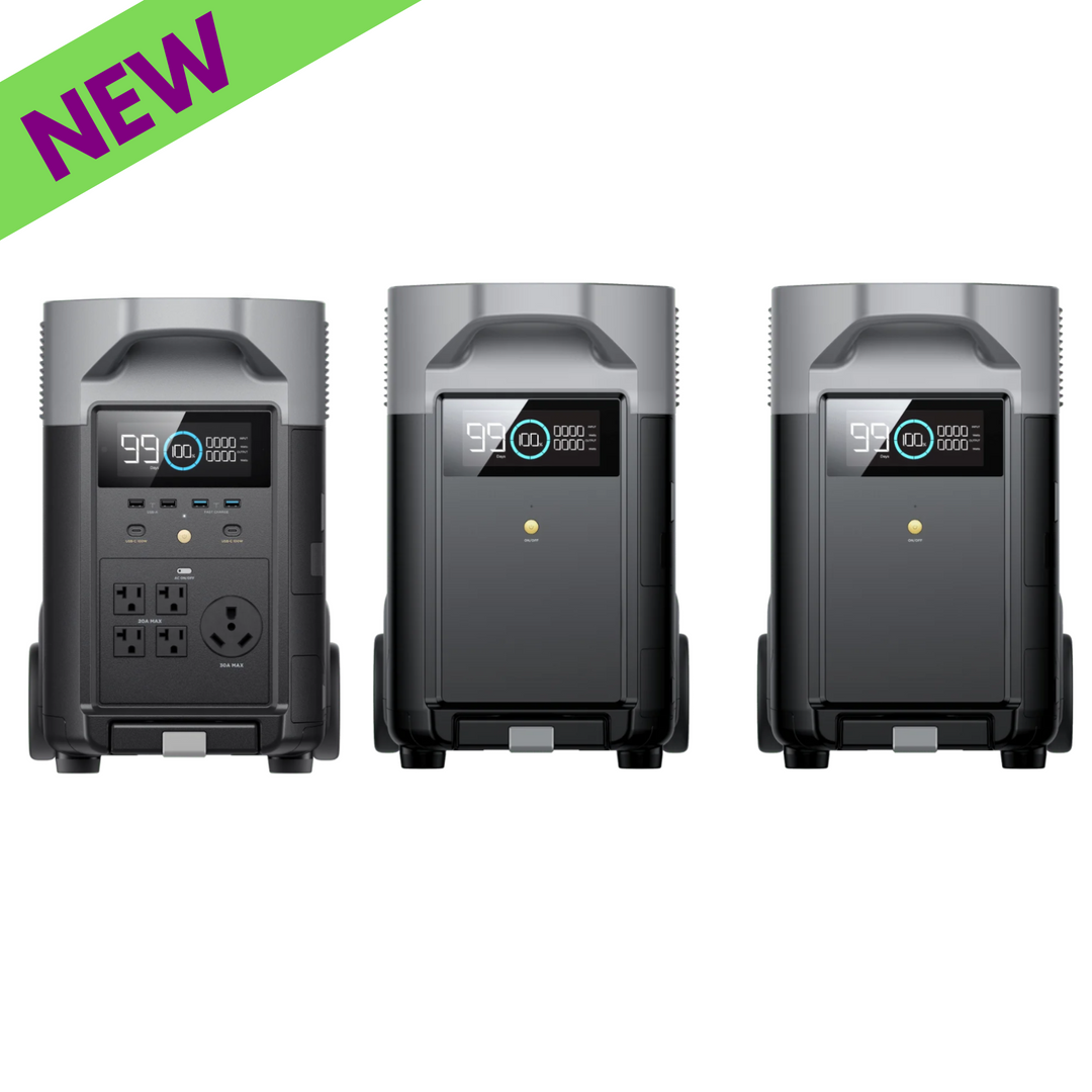 EcoFlow Delta Pro + 2 baterías adicionales: potente solución de respaldo de 7200 W para cualquier necesidad