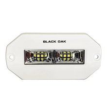 Load image into Gallery viewer, Black Oak LED 4 Inch Marine Flush Mount Spreader Light White Housing
