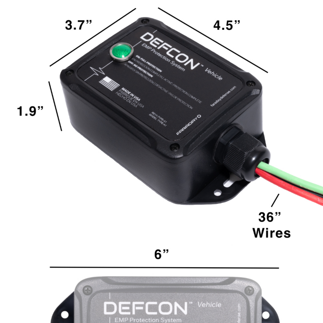 Faraday DEFCON Vehicle Advanced Security and EMP Protection System