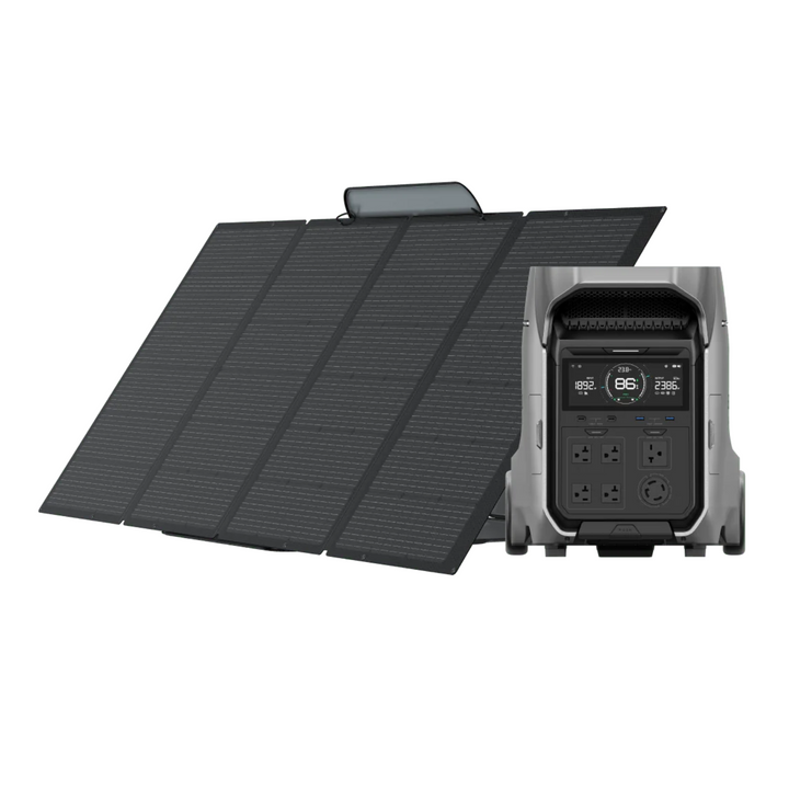 Ecoflow DELTA Pro 3 + Cant. 2 Paneles solares portátiles de 400 W Potente y versátil