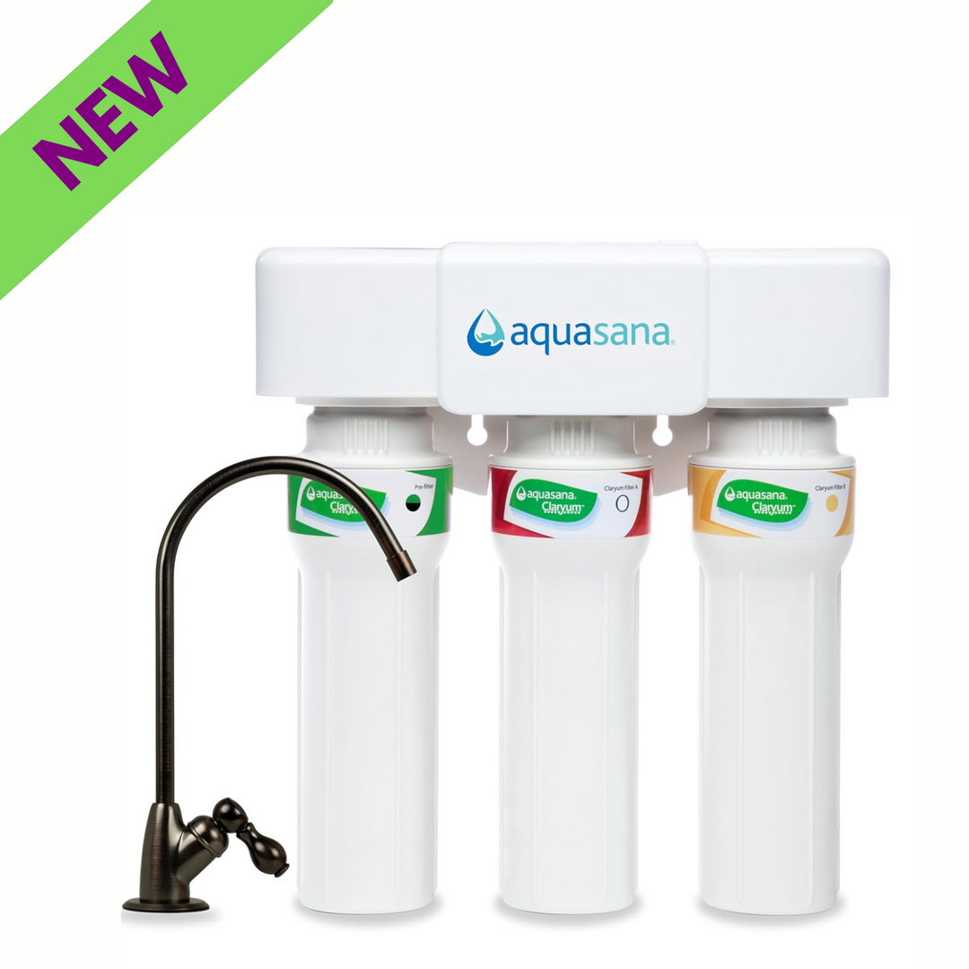 Aquasana AQ-5300+.62 Under Sink Water Filter 3 Stage Oil-Rubbed Bronze Faucet