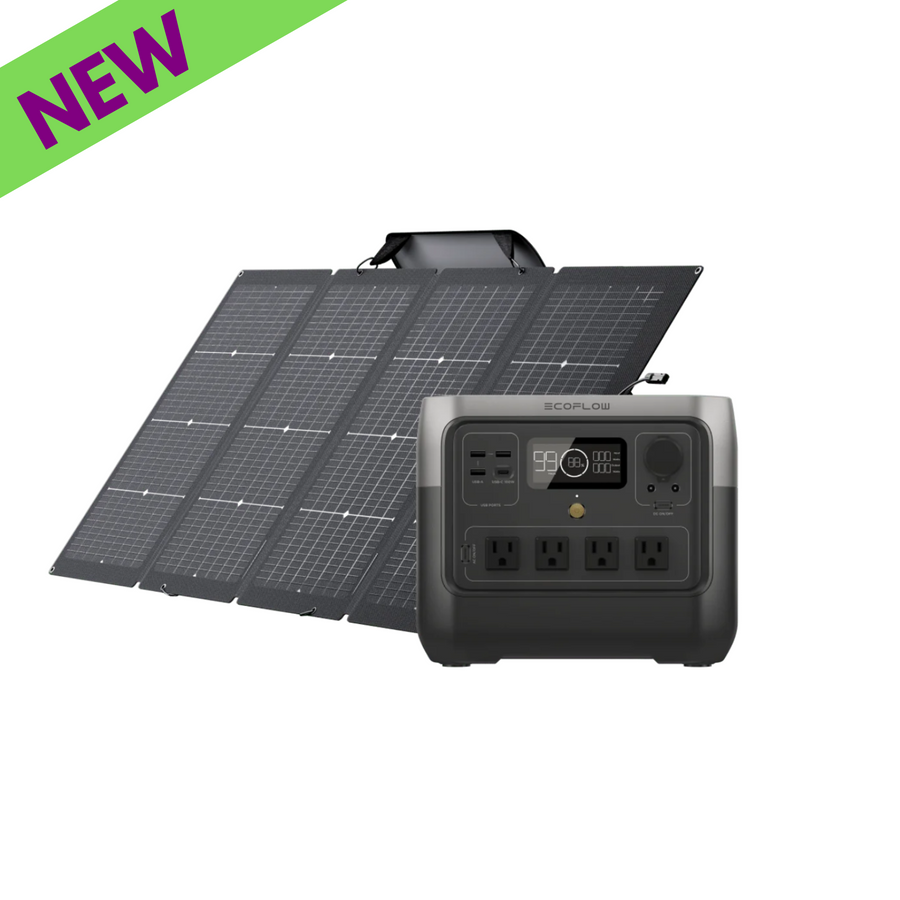 EcoFlow RIVER 2 Pro Power Station 768Wh With A 220W Portable Solar Panel, featuring the latest design and advanced technology.