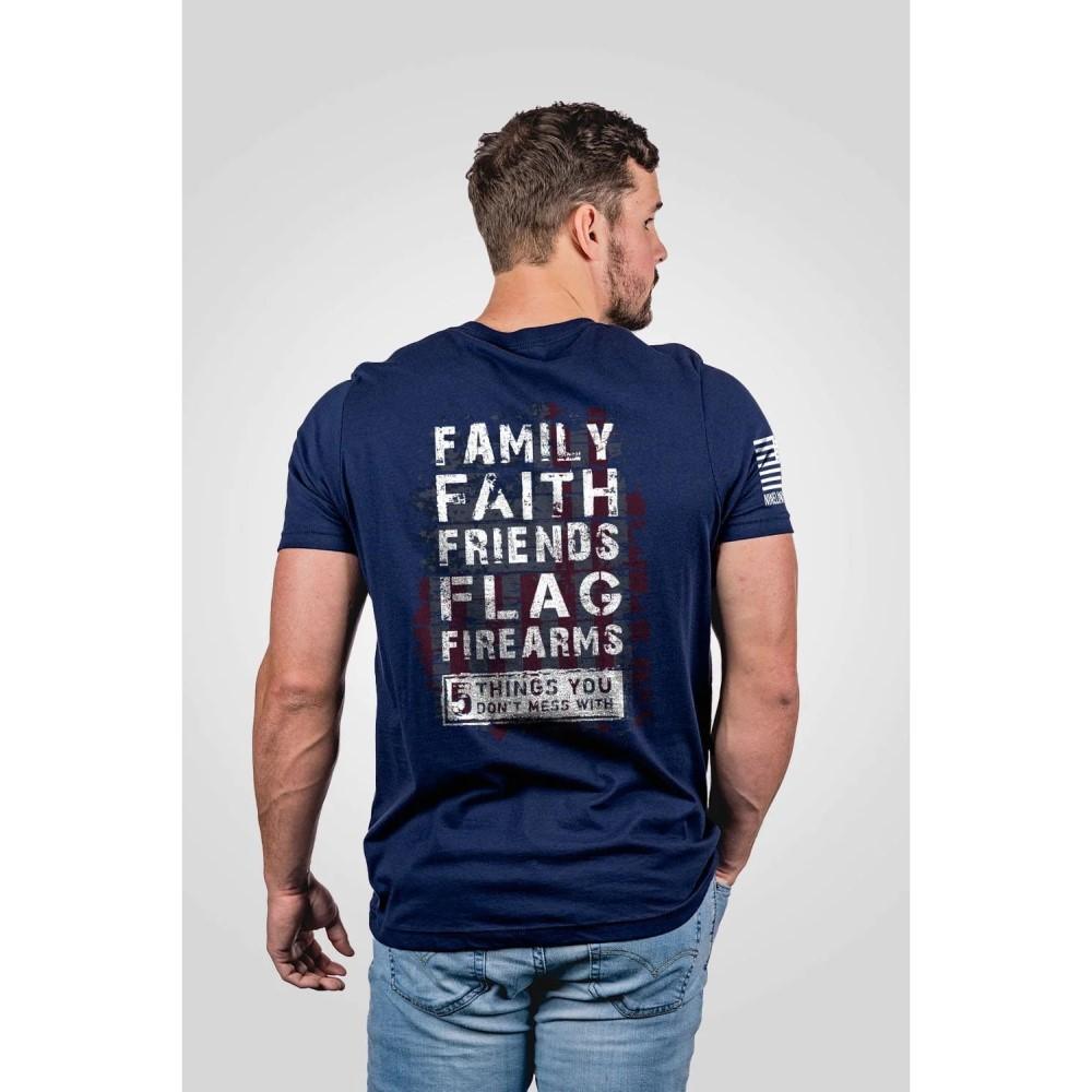 Nine Line 5 Things Short Sleeve Shirt Midnight Navy Soft Casual Wear S Size