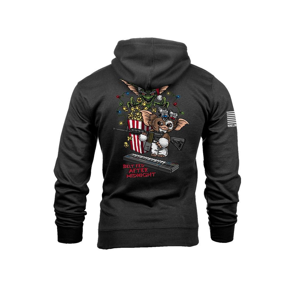 Nine Line Belt Fed Hooded Sweatshirt Black Warm Comfortable Durable M Size