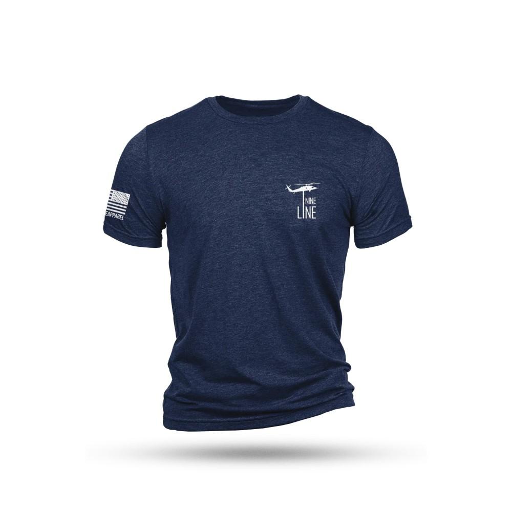Nine Line Reread Not Rewritten T-Shirt Navy Soft Cotton Comfortable Fit Small