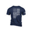 Nine Line Shark Flag T Shirt Navy Cotton Comfortable Casual Wear 2XL Size