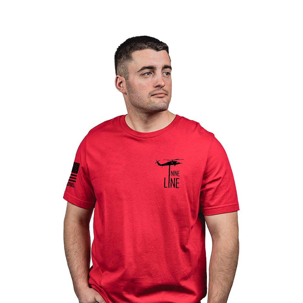 Nine Line Remember Everyone Deployed Shirt Red Soft Cotton Comfortable M Size