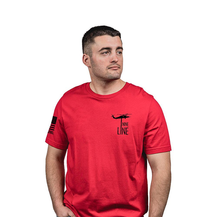 Nine Line Remember Everyone Deployed Shirt Red Soft Cotton Comfortable M Size