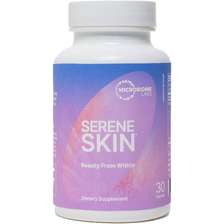 Cápsulas probióticas SereneSkin de Microbiome Labs (30 cápsulas) para una piel sana y radiante