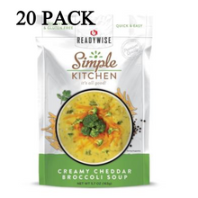 Load image into Gallery viewer, ReadyWise Simple Kitchen Creamy Cheddar Broccoli Soup 5.7 Oz 20 PACK
