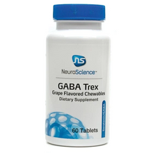 Load image into Gallery viewer, NeuroScience GABA Trex Dietary Supplement Grape Flavored Chewable 60 Tabs 3 PACK
