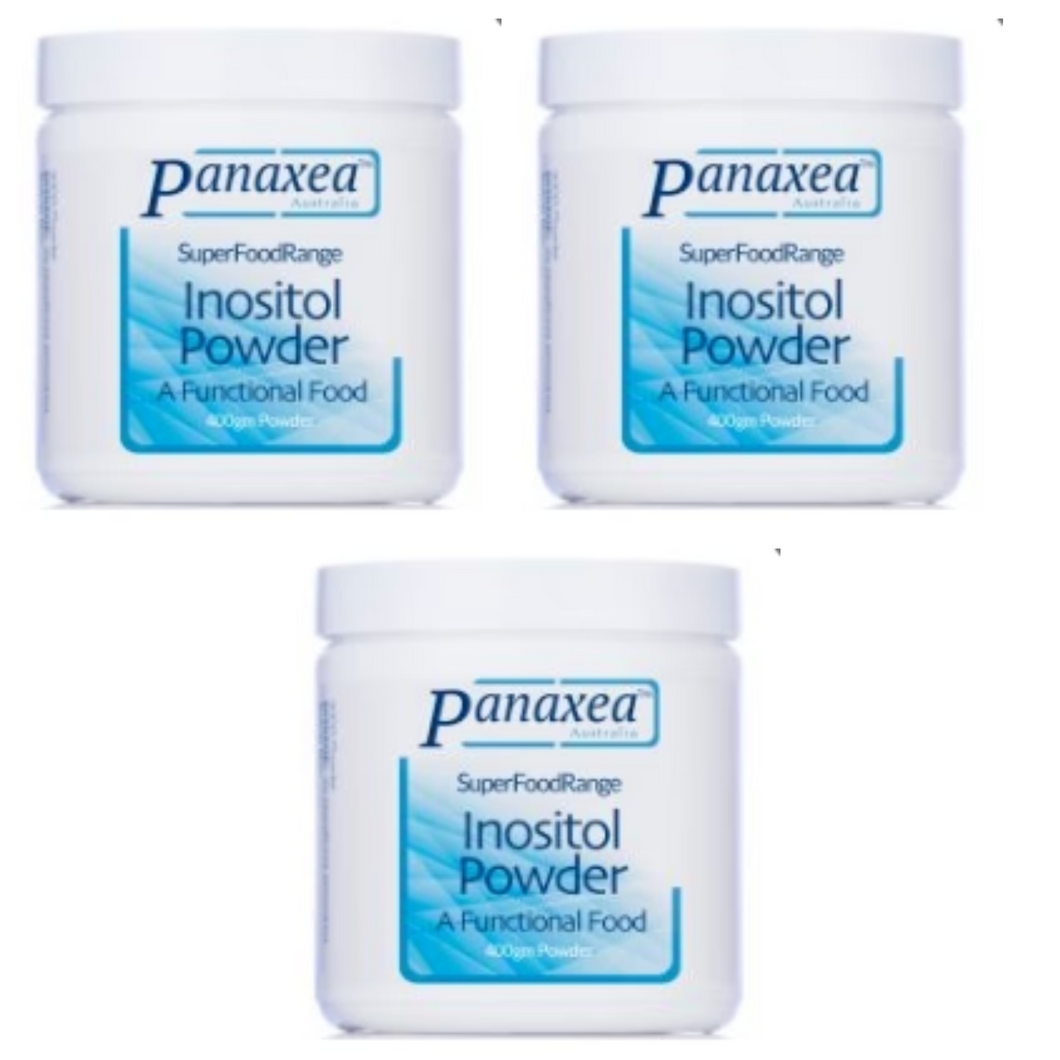 Panaxea Super Food Range Inositol INOS Powder 400gm Dietary Supplement 3 PACK