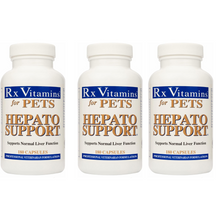 Load image into Gallery viewer, Rx Vitamins For Pets Hepato Support Milk Thistle Liver Function 180 Caps 3 PACK
