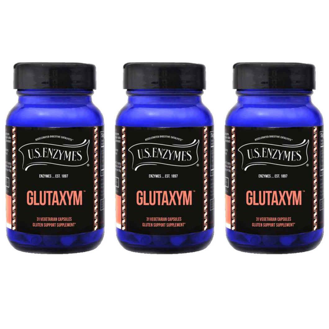 Master Supplements U.S Enzymes GLUTAXYM 31 Vegetarian Capsules 3 PACK