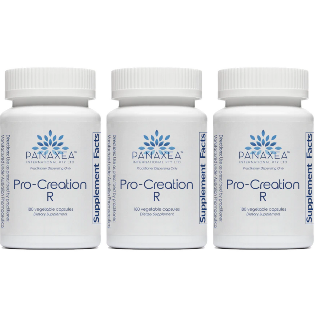 Panaxea PRO CREATION R 180 x 500 mg Capsules Dietary Supplement 3 PACK