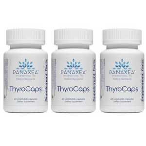 Panaxea THYROCAPS 60 x 500mg Capsules Dietary Supplement 3 PACK