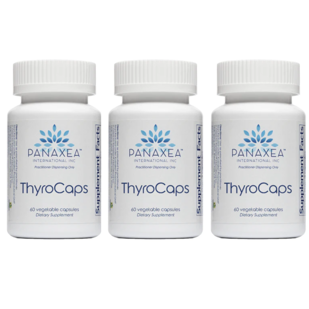 Panaxea THYROCAPS 60 x 500mg Capsules Dietary Supplement 3 PACK