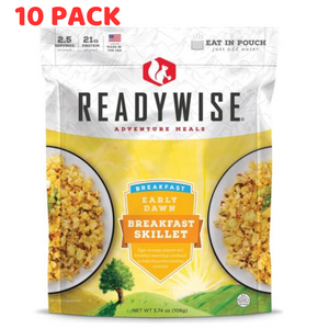 ReadyWise Early Dawn Breakfast Skillet 2.5 Servings 3.74 Oz 10 PACK