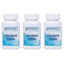 Load image into Gallery viewer, Panaxea VERDANT VITEX 60 x 500 mg Vegetable Capsules Dietary Supplement 3 PACK
