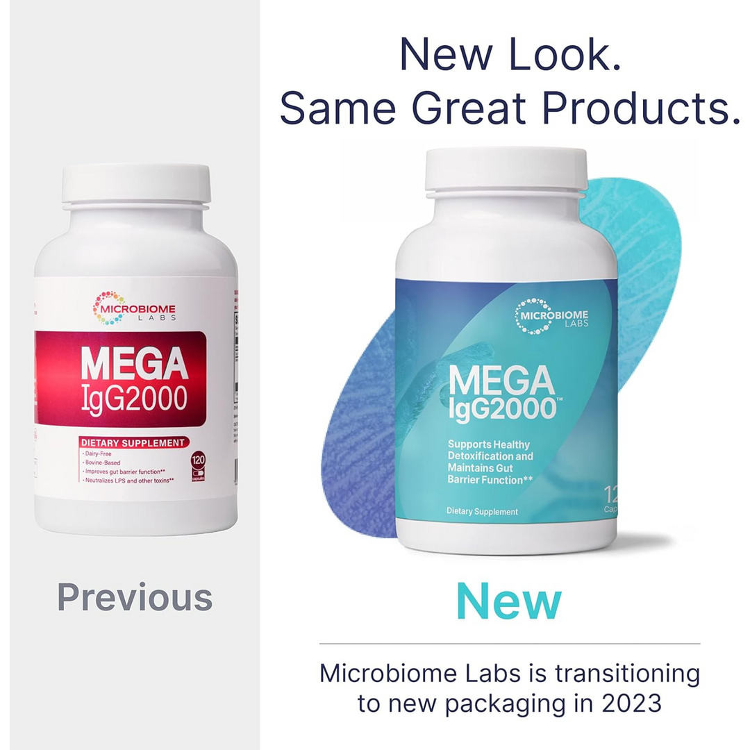 Microbiome Labs MegaIgG2000 120 cápsulas: fortalece la barrera inmunitaria intestinal