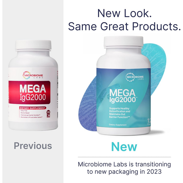 Microbiome Labs MegaIgG2000 120 cápsulas: fortalece la barrera inmunitaria intestinal