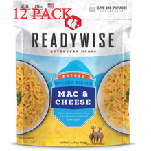 Load image into Gallery viewer, ReadyWise Golden Fields Mac &amp; Cheese 2.5 Servings 5.57 Oz 12 PACK
