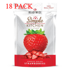 Load image into Gallery viewer, ReadyWise Simple Kitchen Freeze-Dried Strawberries 0.7 Oz 18 PACK
