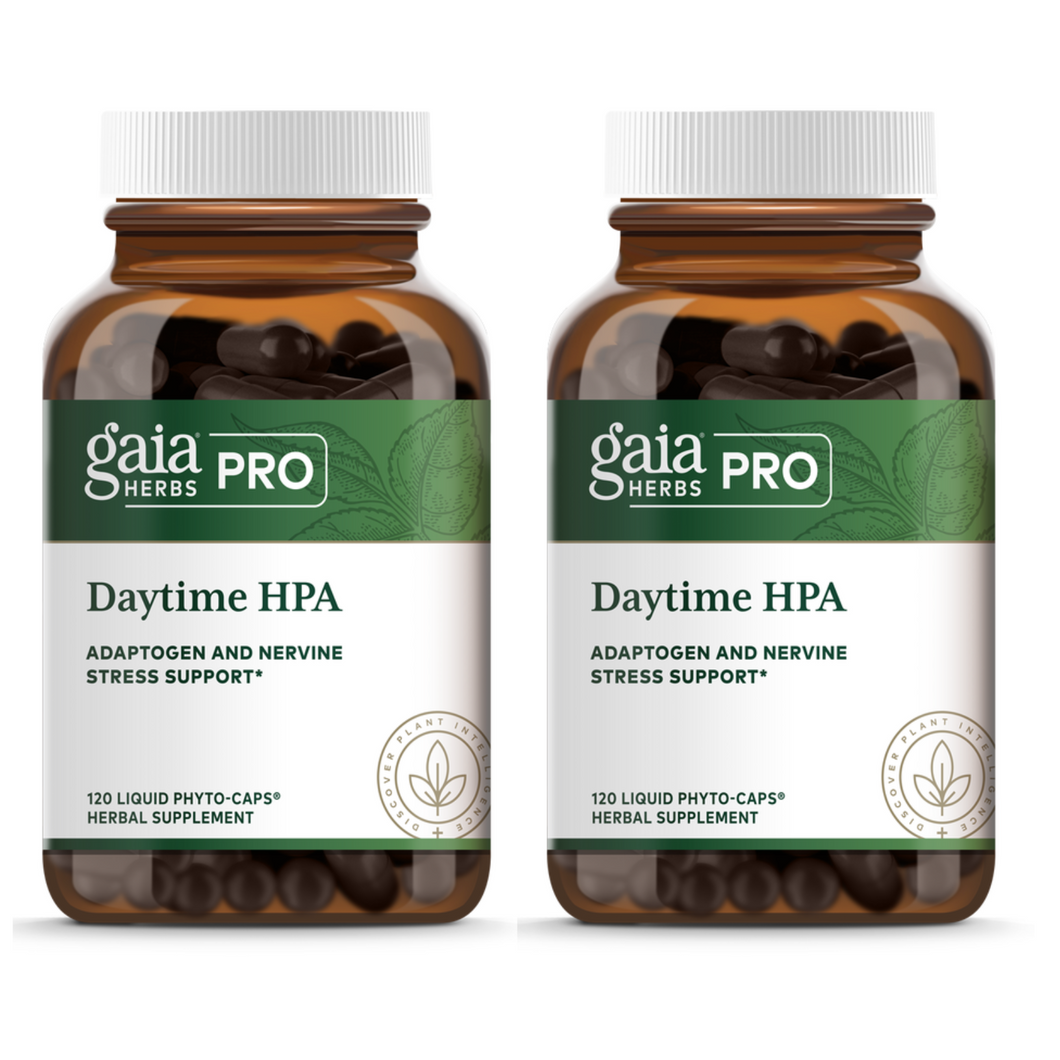 Gaia Herbs Daytime HPA AXIS Maintenance 120 Vegan Liquid Phyto-Capsules 2 PACK