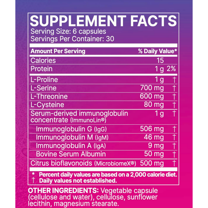 Polvo MegaMucosa de Microbiome Labs (157 g) que favorece la salud del revestimiento intestinal y el sistema inmunitario.