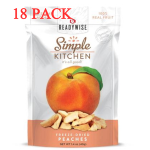 ReadyWise Freeze-Dried Peaches 1.4 Oz 18 PACK