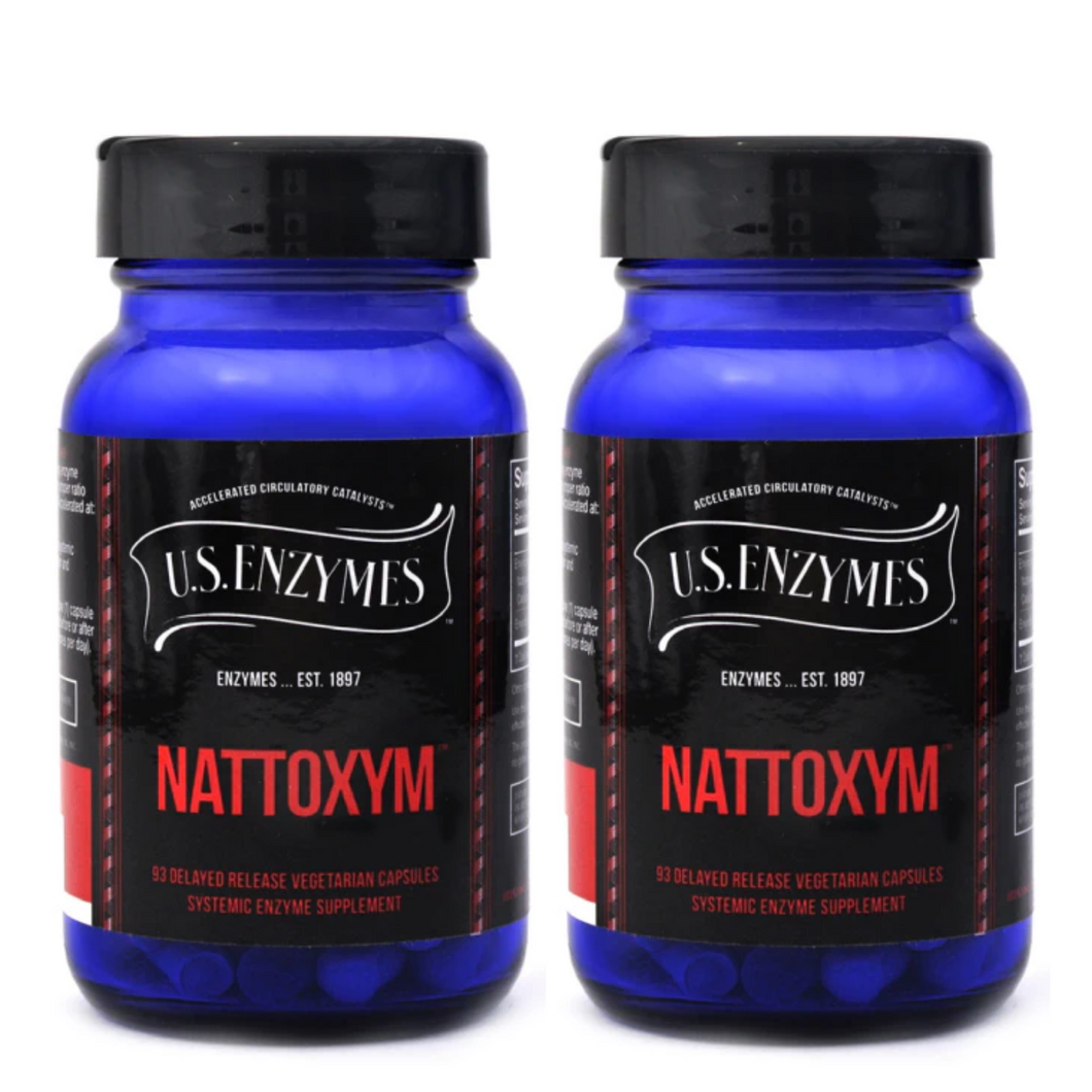 Master Supplements U.S Enzymes NATTOXYM 93 Capsules 2 PACK