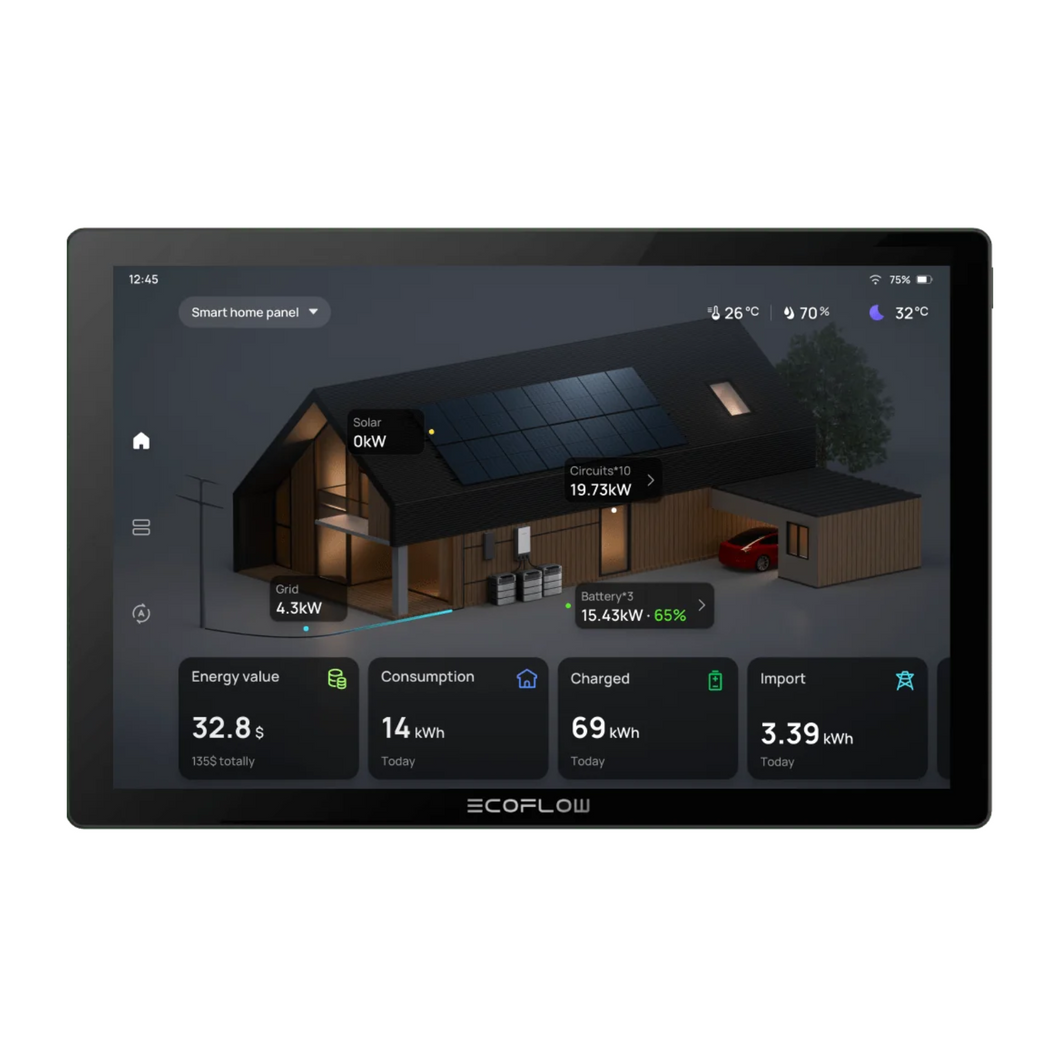 EcoFlow Power Insight Home Energy Manager 10-Inch Touchscreen