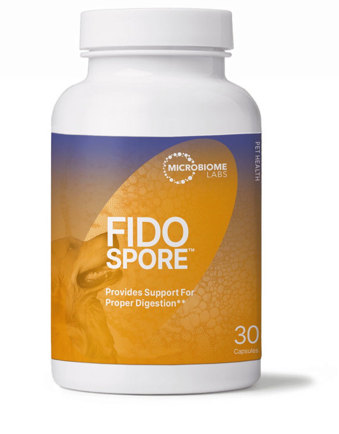 Microbiome Labs FidoSpore Probiotic 30 Capsules Supports Dog Digestive Health
