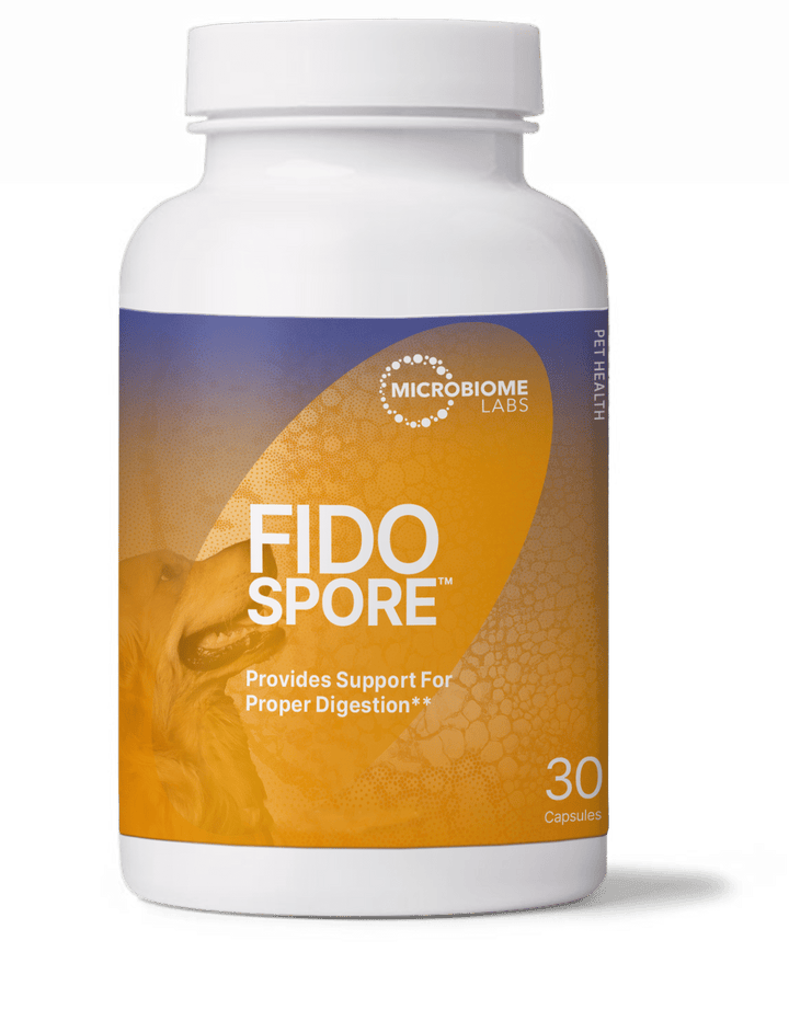 Microbiome Labs FidoSpore Probiotic 30 Capsules Supports Dog Digestive Health