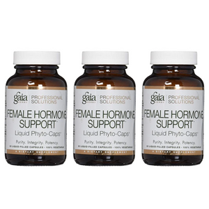 Gaia Herbs Female Hormone Support Menopause 60 Vegan Liquid Phyto-Caps 3 PACK