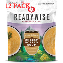 Load image into Gallery viewer, ReadyWise Open Range Cheesy Potato Soup 2.5 Servings 4.55 Oz 12 PACK
