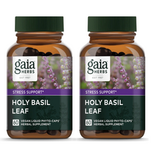 Load image into Gallery viewer, Gaia Herbs Holy Basil an Adaptogenic Ayurvedic Herb 60 Liquid Phyto-Caps 2 PACK
