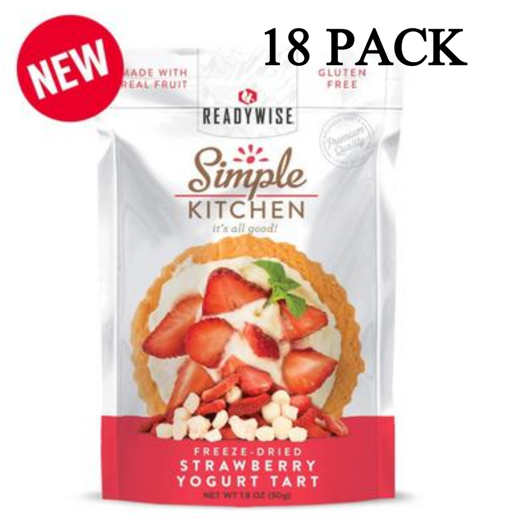 ReadyWise Simple Kitchen Strawberry Yogurt Tart 1.8 Oz 18 PACK