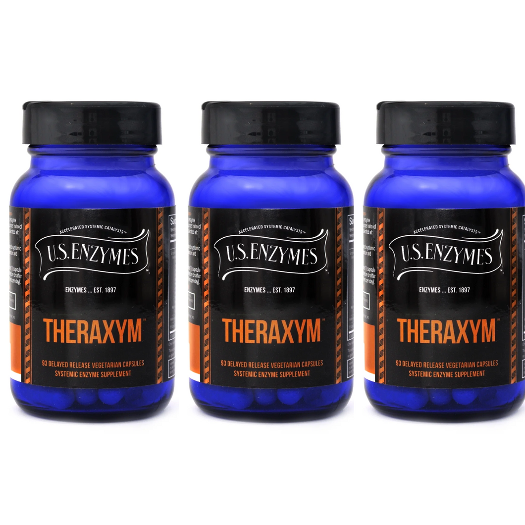 Master Supplements U.S Enzymes Theraxym 93 Capsules 3 PACK