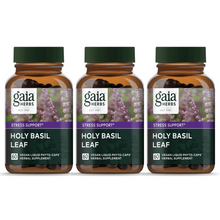 Load image into Gallery viewer, Gaia Herbs Holy Basil an Adaptogenic Ayurvedic Herb 60 Liquid Phyto-Caps 3 PACK
