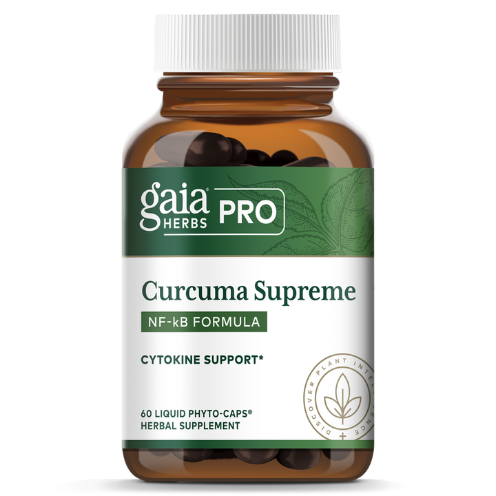 Gaia Herbs Curcuma Supreme NF kB Fórmula 60 Cápsulas Suplemento de Extracto de Cúrcuma