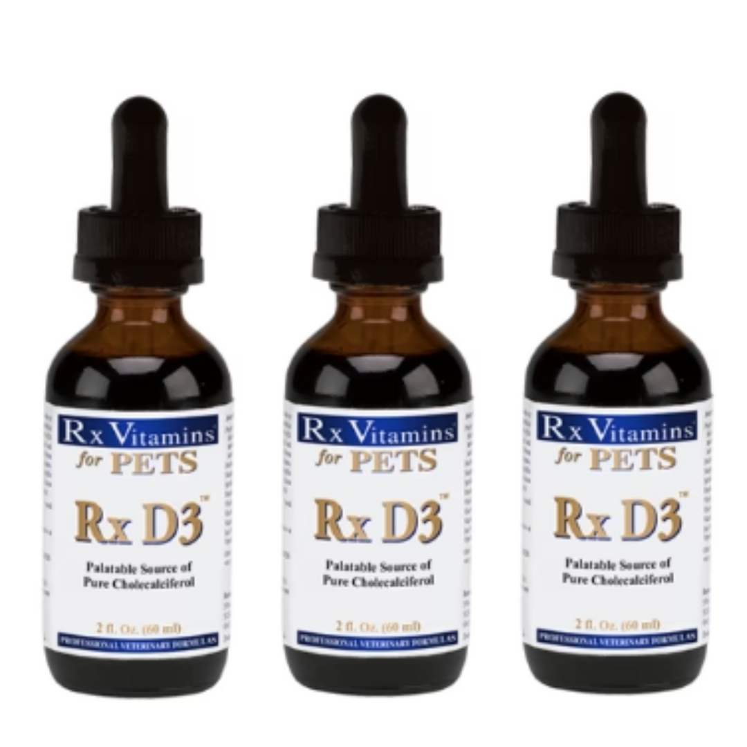 Suplemento líquido de vitamina D3 para mascotas, 2 oz, con aceite de oliva, para perros y gatos