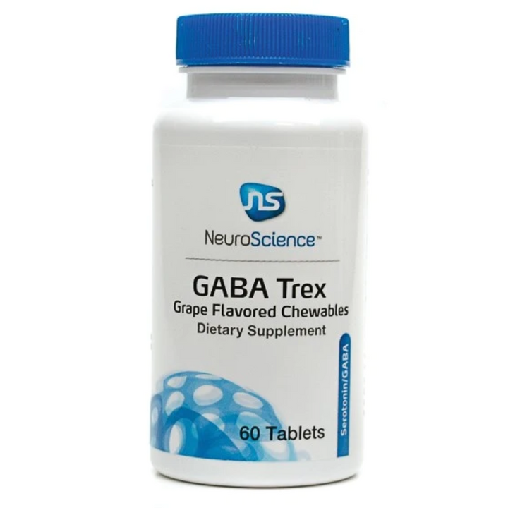 Suplemento dietético NeuroScience GABA Trex con sabor a uva, masticable, 60 comprimidos