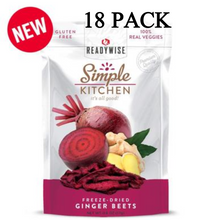 Load image into Gallery viewer, ReadyWise Simple Kitchen Ginger Beets 0.6 Oz 18 PACK
